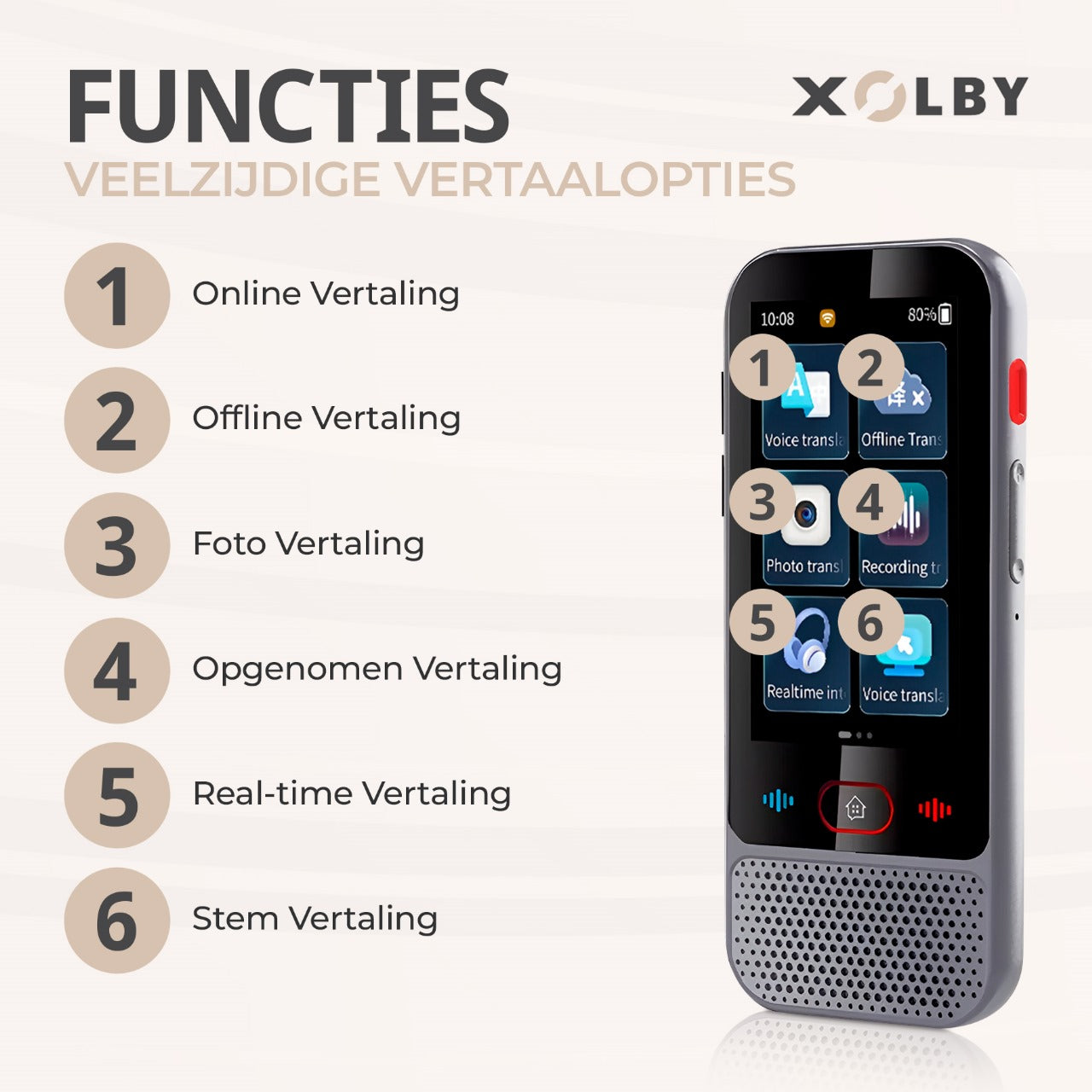 Xolby® Vertaalcomputer