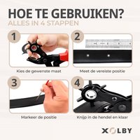 Xolby® Professionele Gaatjestang voor riem