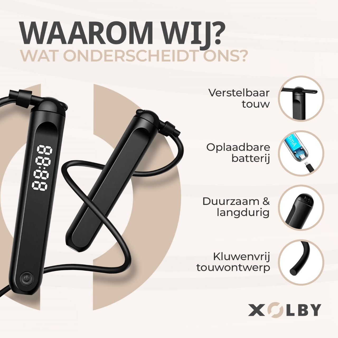 Xolby® Elektrische Springtouw